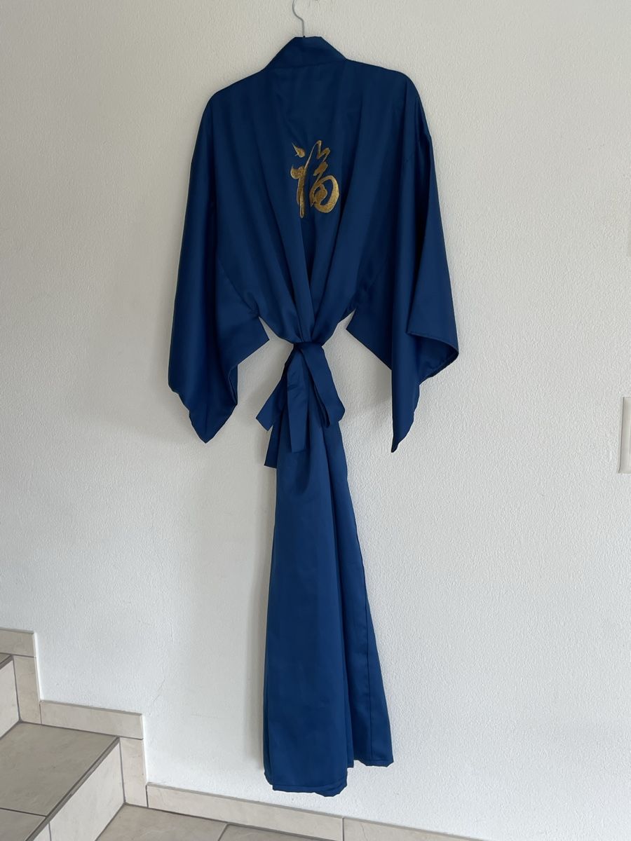 Kimono: JAPANESE KIMONO LONG CLASSIC - NAVY BLUE – Usato da Richterswil venduto da Prangins9 7