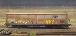 WABON HBIS, SBB-CFF, ROCO 4341, PATINE+GRAFFITIS