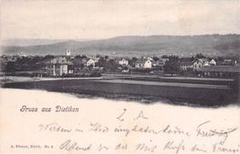 Dietikon ZH // 1902 Dorf Gesamtansicht
