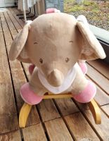 Dondolo Nattou elefante peluche unisex colore beige rosa.