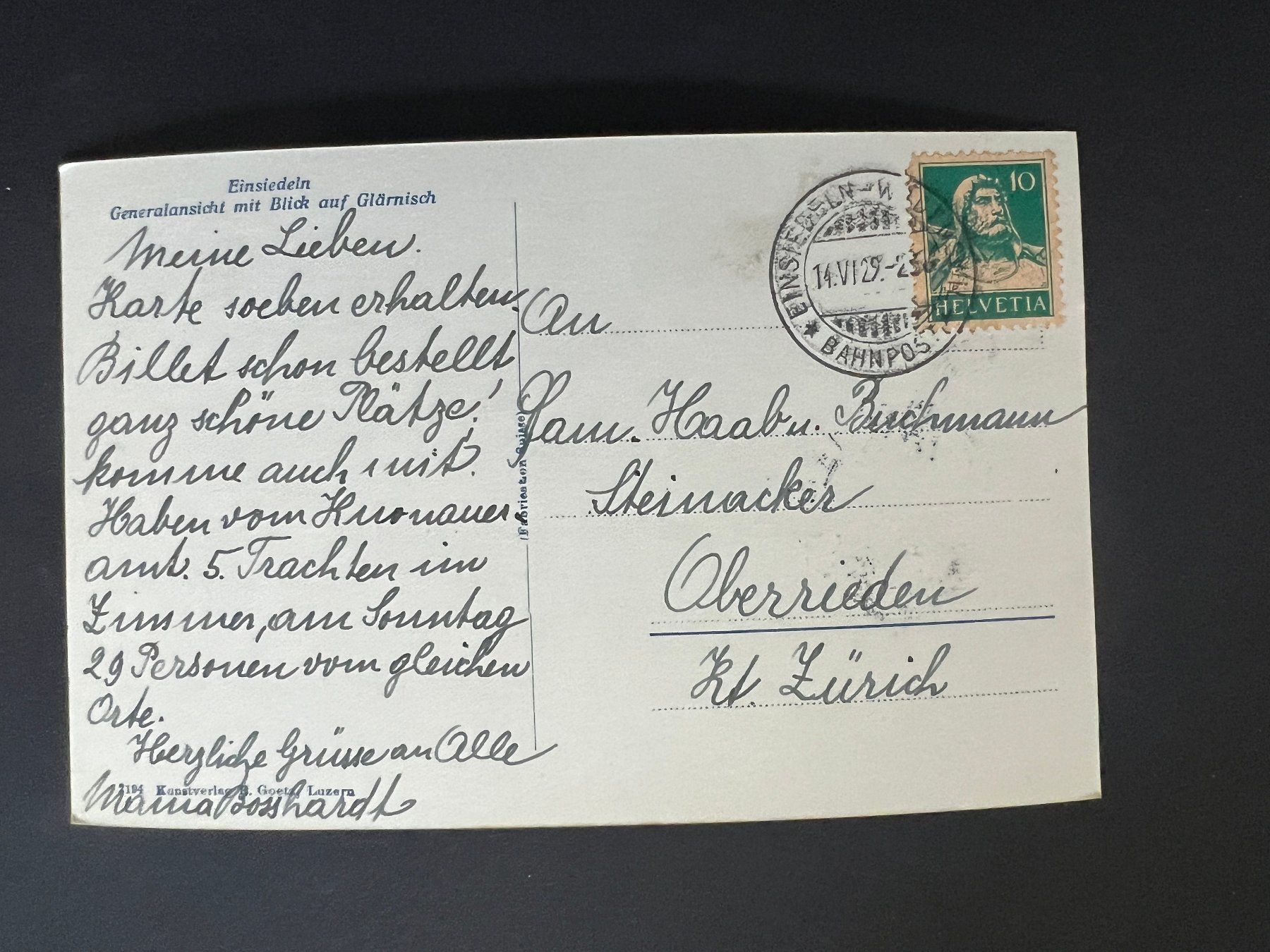 Cartes postales: Ansichtsk. 1923 Einsiedeln   (V553) – D'occasion à Hinwil par Sidi4 1