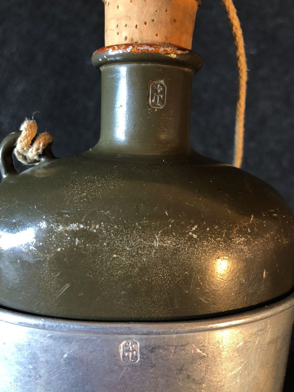 Schweizer Armee Borracce & Thermos: Gourde militaire / Schweizer Armeekürbis – Usato da Saignelégier venduto da Ax3l 6