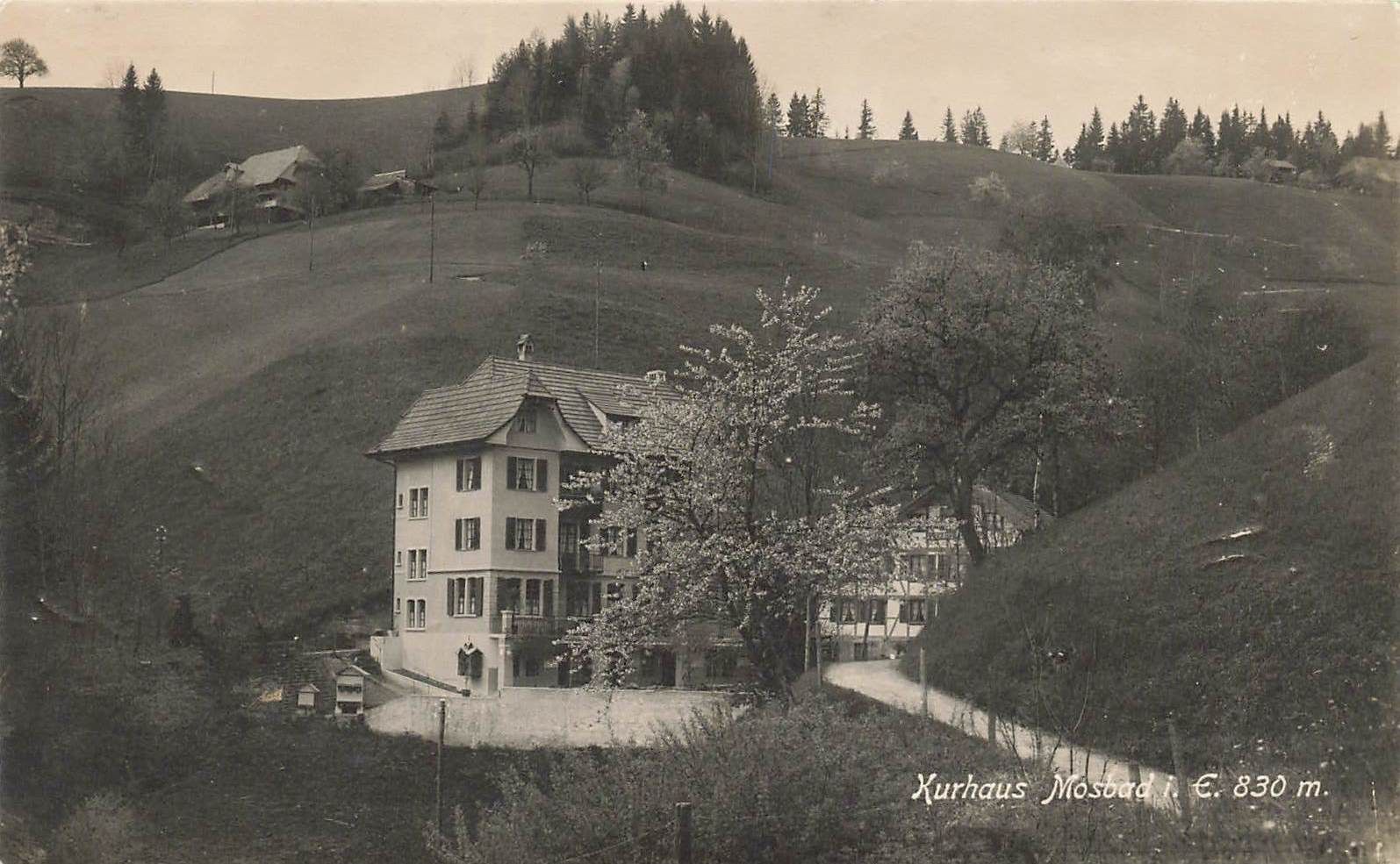 Cartoline postali: Kurhaus Mosbad Emmenmatt – Usato da Biasca venduto da Blenio71