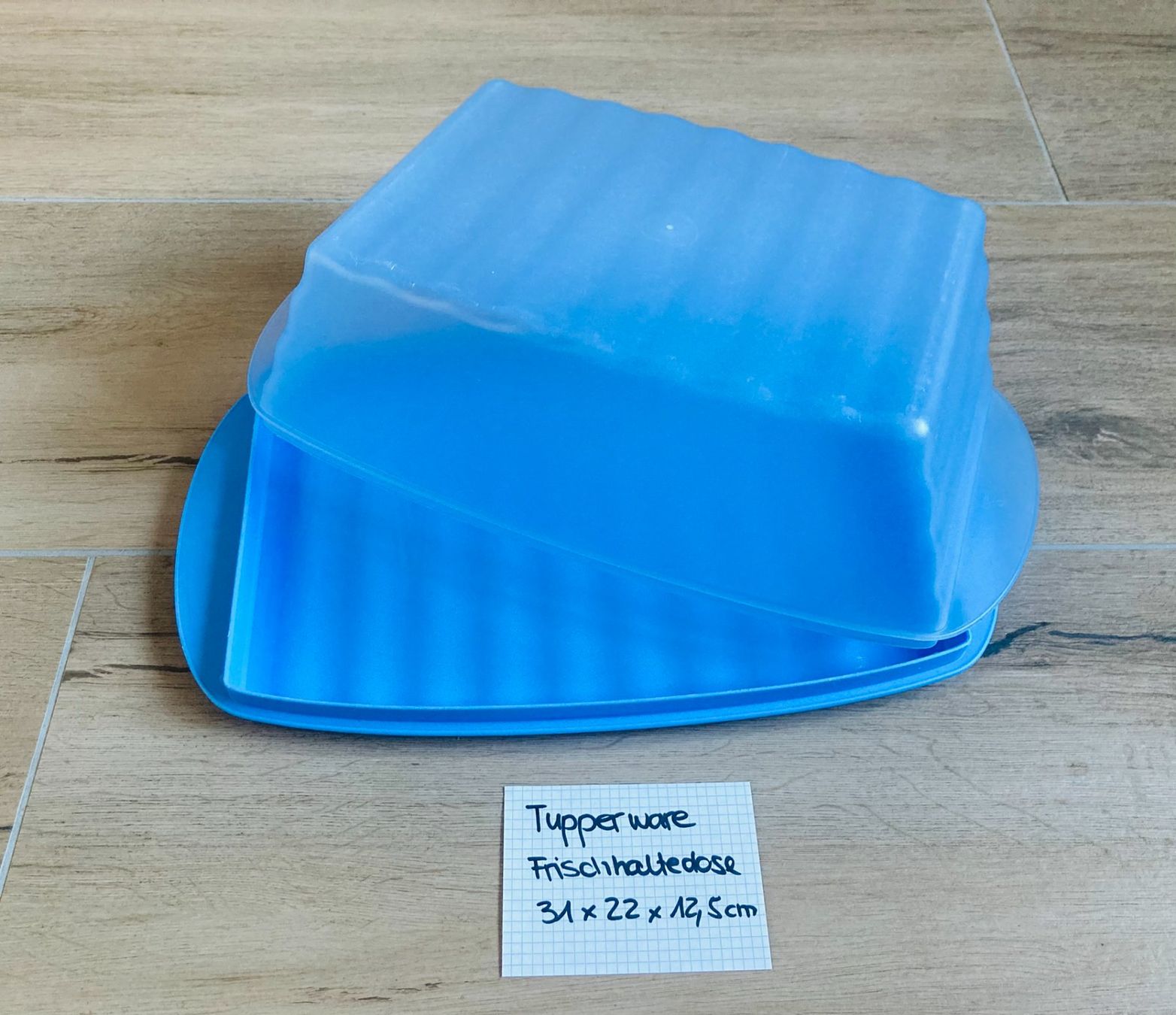 Tupperware Contenitori & Simili: Tupperware Brotkasten Frischhaltedose, blau 31x22cm – Usato da Zuzwil SG venduto da Zaubertipps
