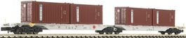 Neu OVP Fleischmann 825317 AAE Containertragwagen Grimaldi