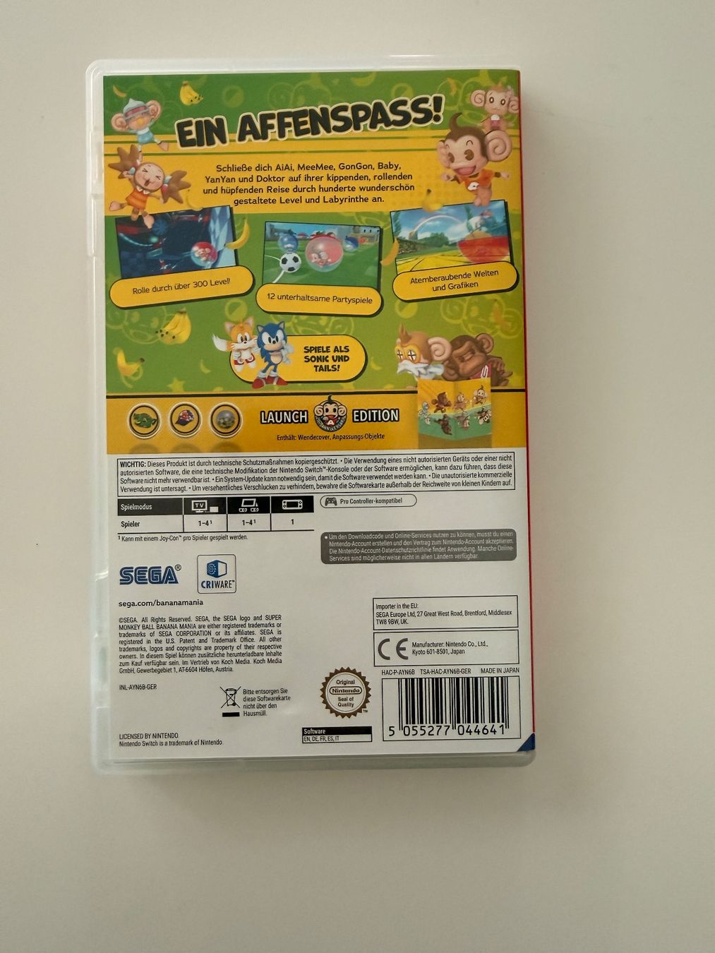 Giochi: Switch Spiel: Super Monkey Ball Banana Mania (Launch Edition – Usato da Hildisrieden venduto da Frentz 1