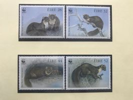 WWF Irland 1992 Edelmarder Satz postfrisch