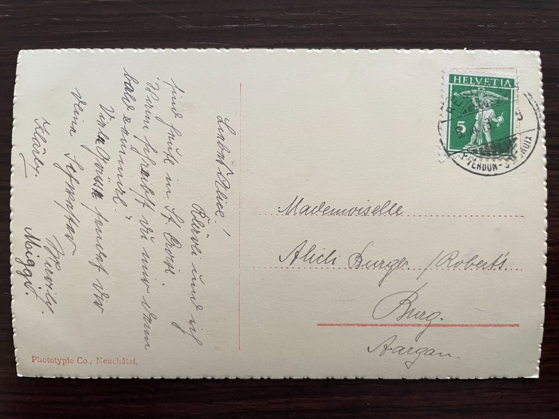 Ansichtskarten: SAINTE-CROIX / STE-CROIX Ortsansicht 1913 – Gebraucht aus Wald ZH von TLILEF 1