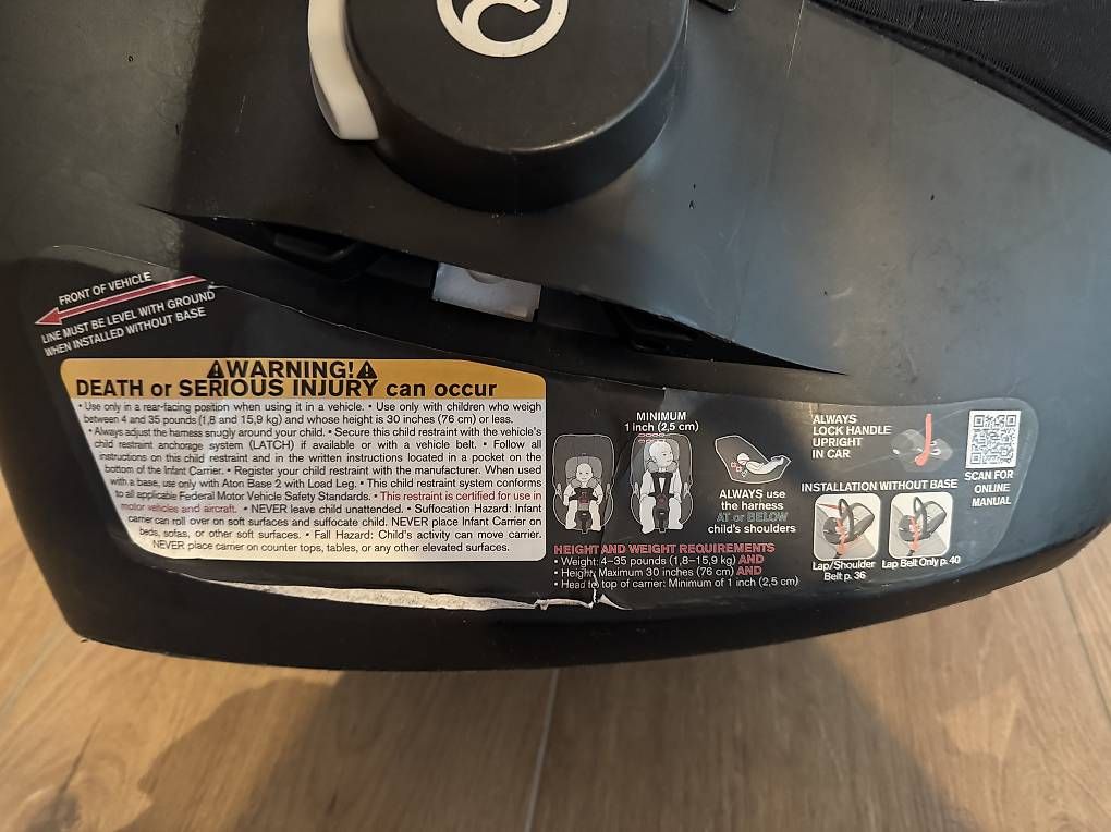 Seggiolini per auto: Cybex Aton Q inkl. Isofix – Usato da Uetikon am See venduto da mar_2s5v 2
