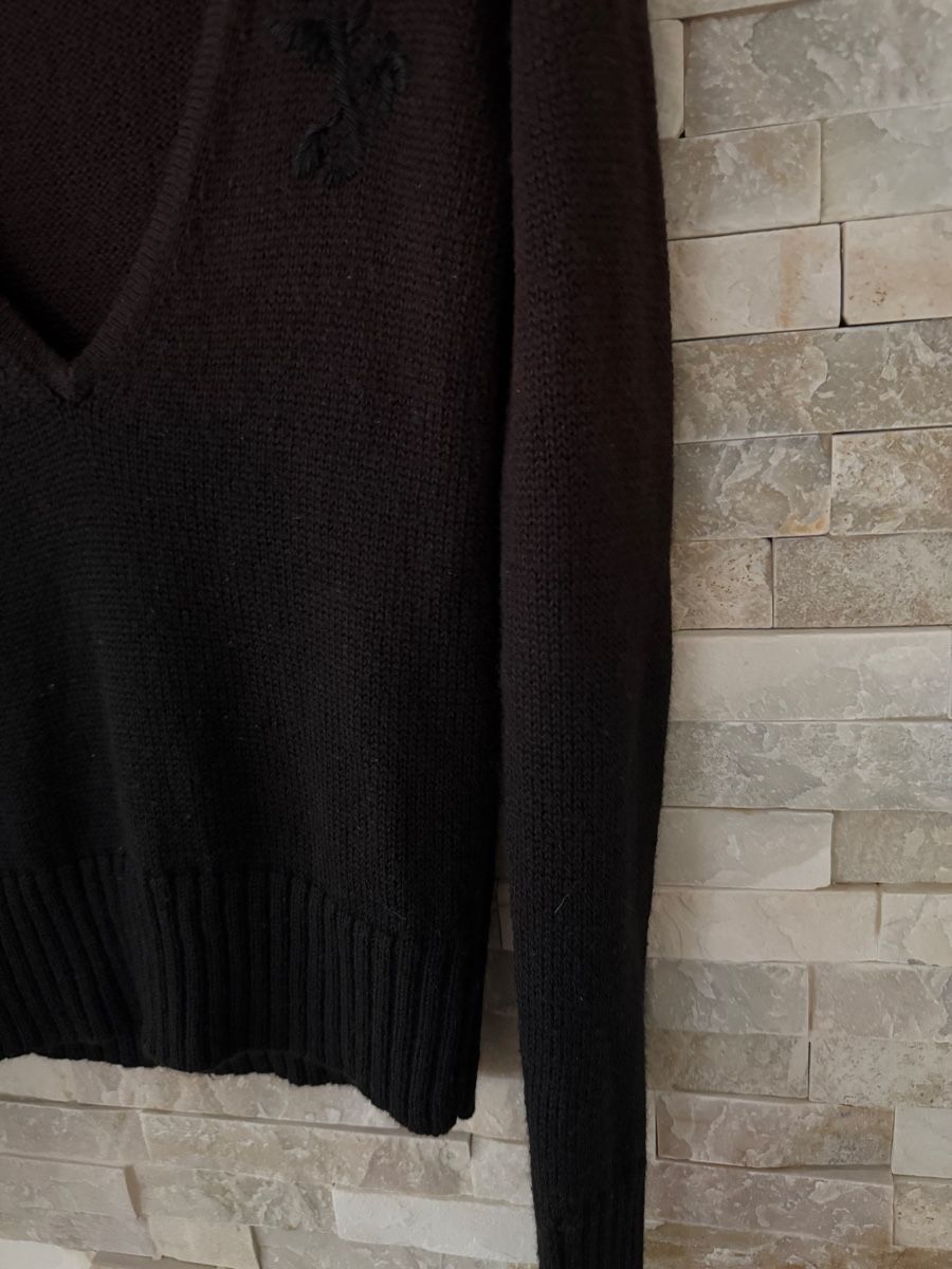 Diesel Pullover & Sweatshirts: Damen Diesel Strickpullover Gr. M schwarz V-Ausschnitt Stick – Gebraucht aus Zürich von JOD213 1