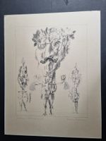 PAUL NUSSBAUMER SIGNIERT LITHOGRAPHIE AUF KARTON MONT
