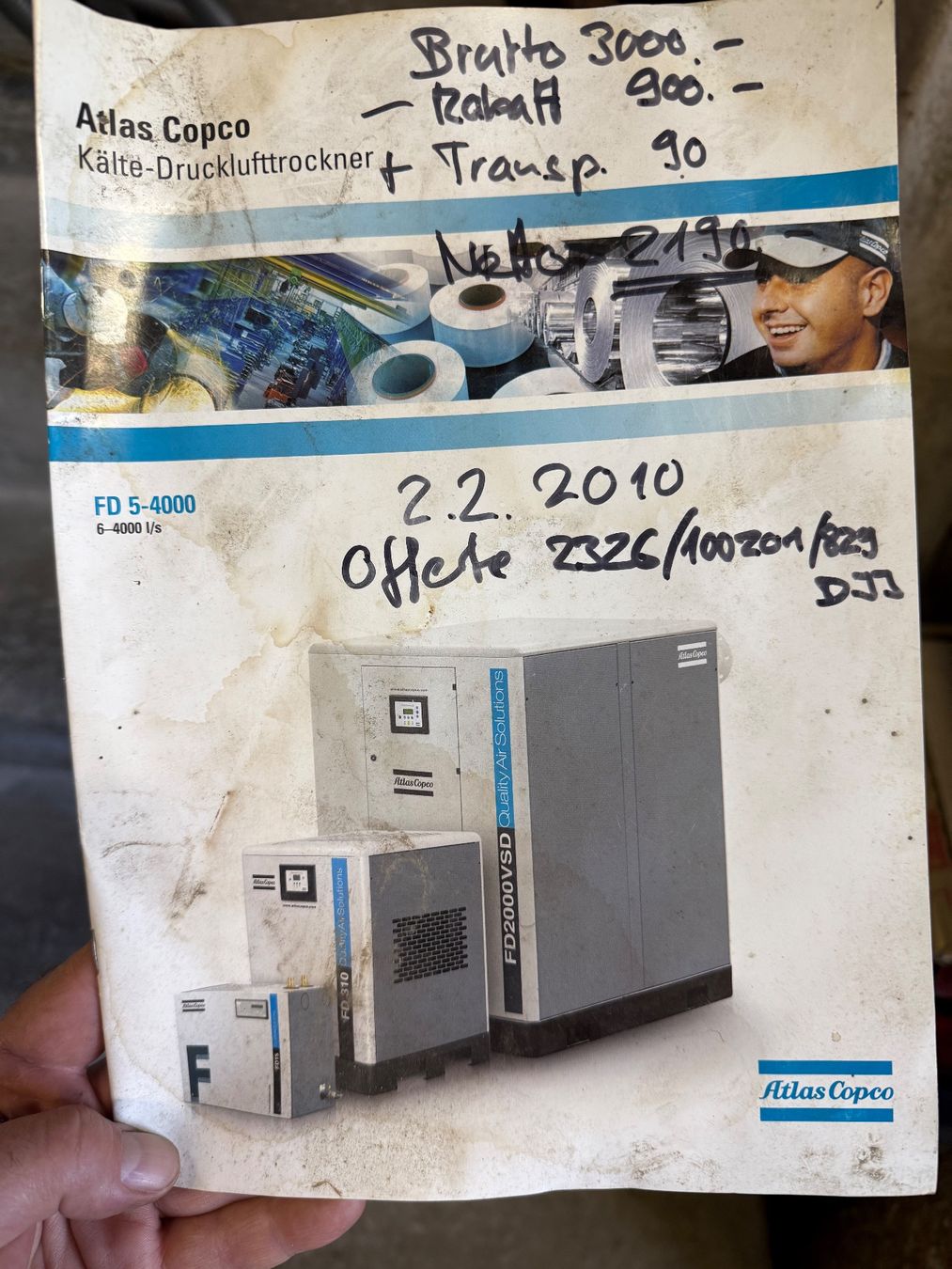 Atlas Copco Tutte le macchine: Atlas Copco FD 22 Kältetrockner – Usato da Bretzwil venduto da neuguinea 2