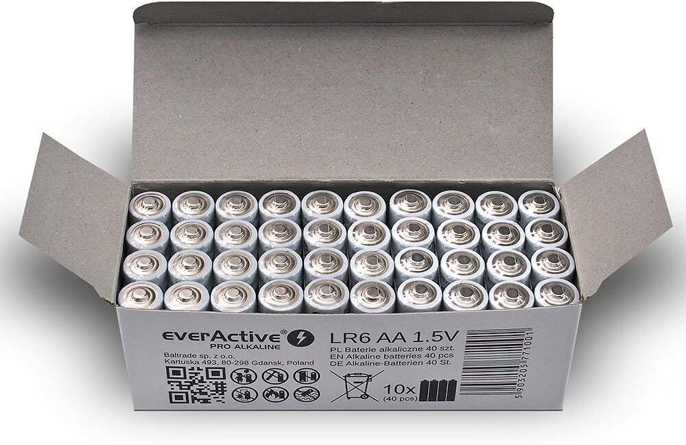 Akkus & Batterien: everActive AA Batterien 40er Pack, Pro Alkaline, Mignon LR6 – Neu und originalverpackt aus Bülach von StoreInShop.com 5