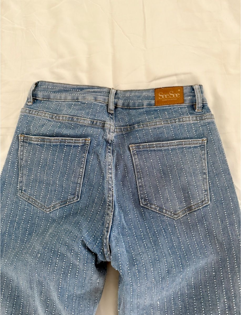 Jeans: SEE SEE PARIS JEANS MIT GLITZER – Nuovo (secondo la descrizione) da Recherswil venduto da Pajaro11 2