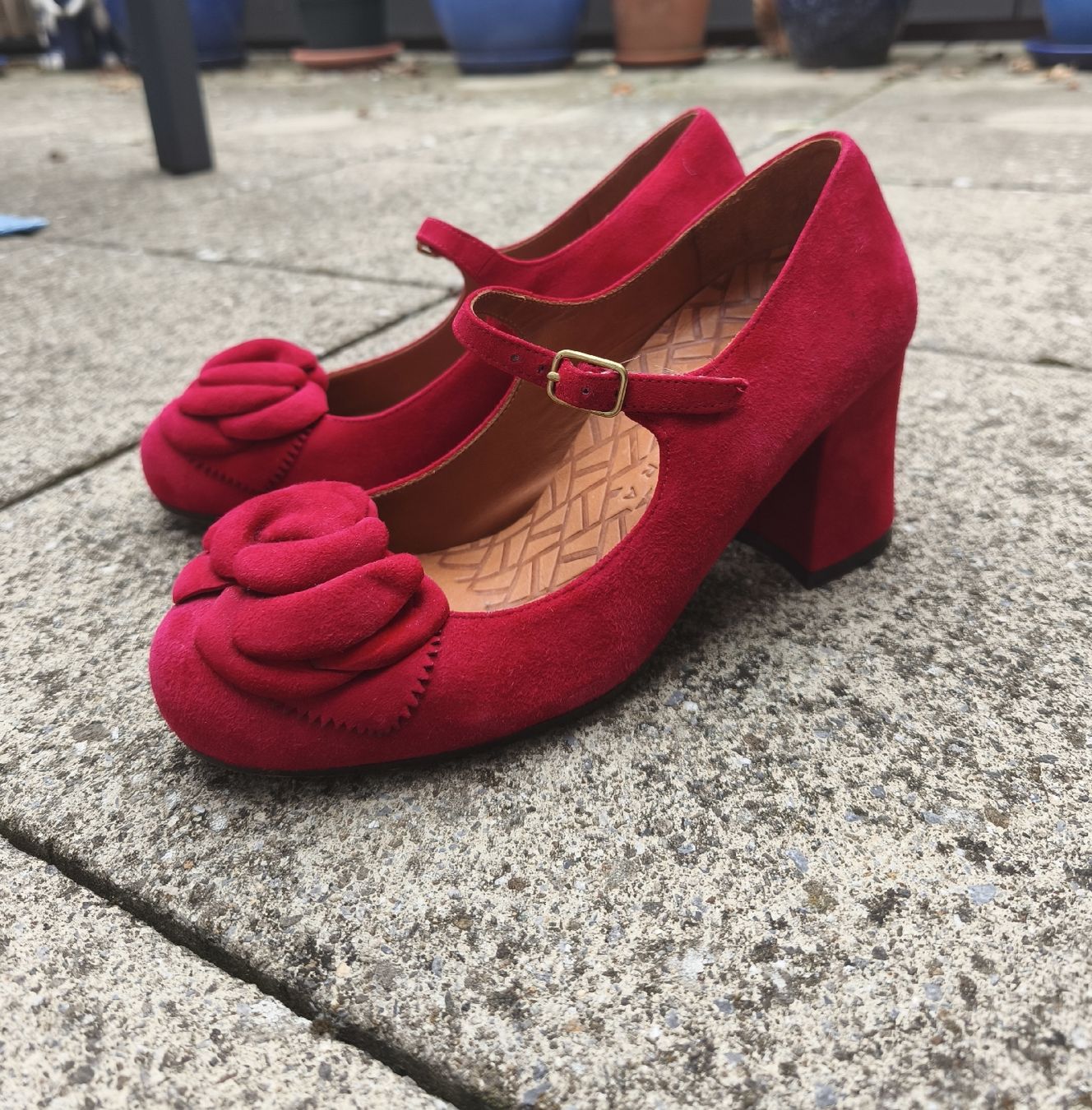 Chie Mihara Scarpe da donna: Chie Mihara Sandalen 37 rot, Wildleder – Usato da Winterthur venduto da kat_9fqy 5