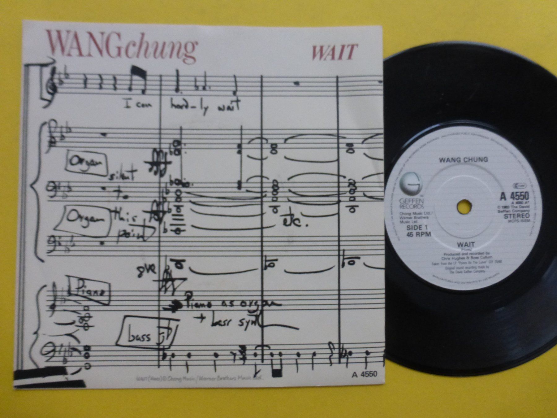 Vinyles: Wang Chung – Wait – D'occasion à Zürich par Swiss57