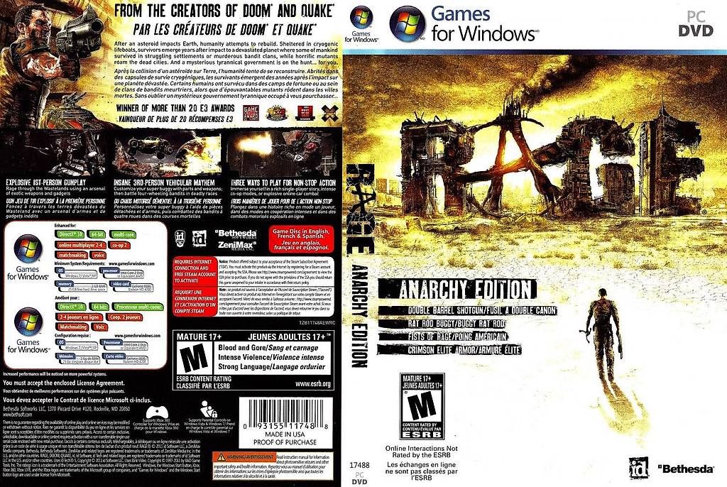 Jeux: Rage : Anarchy Edition - NEUF, SOUS BLISTER - PC – D'occasion à Versoix par qom_g5sn