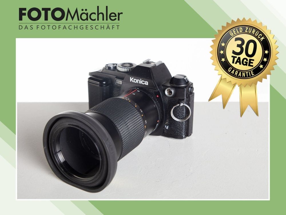 Appareil Photo Argentique Konica FS-1 35mm Avec Objectif 80mm - Bon État (Non Testé)