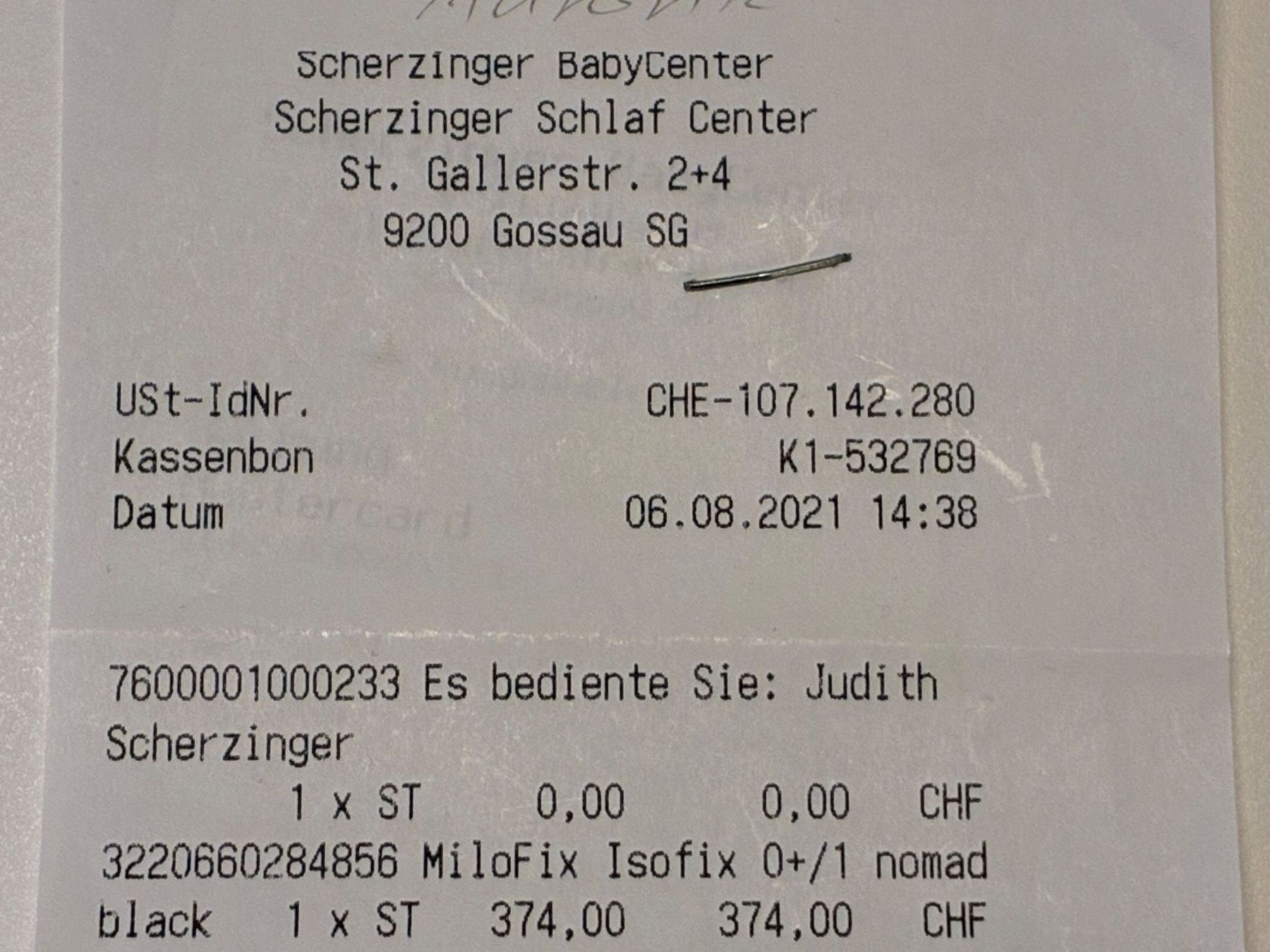 Maxi-Cosi Seggiolini per auto: Kindersitz Maxi Cosi Milo Fix – Usato da St. Margarethen TG venduto da Barbie16 6