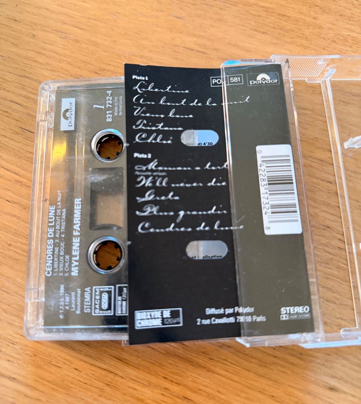 Musicassette: MYLENE FARMER Cendres de lune K7 – Usato da Lausanne venduto da davzic 2