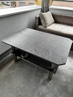 Loungetisch / Gartentisch mit Granitplatte
