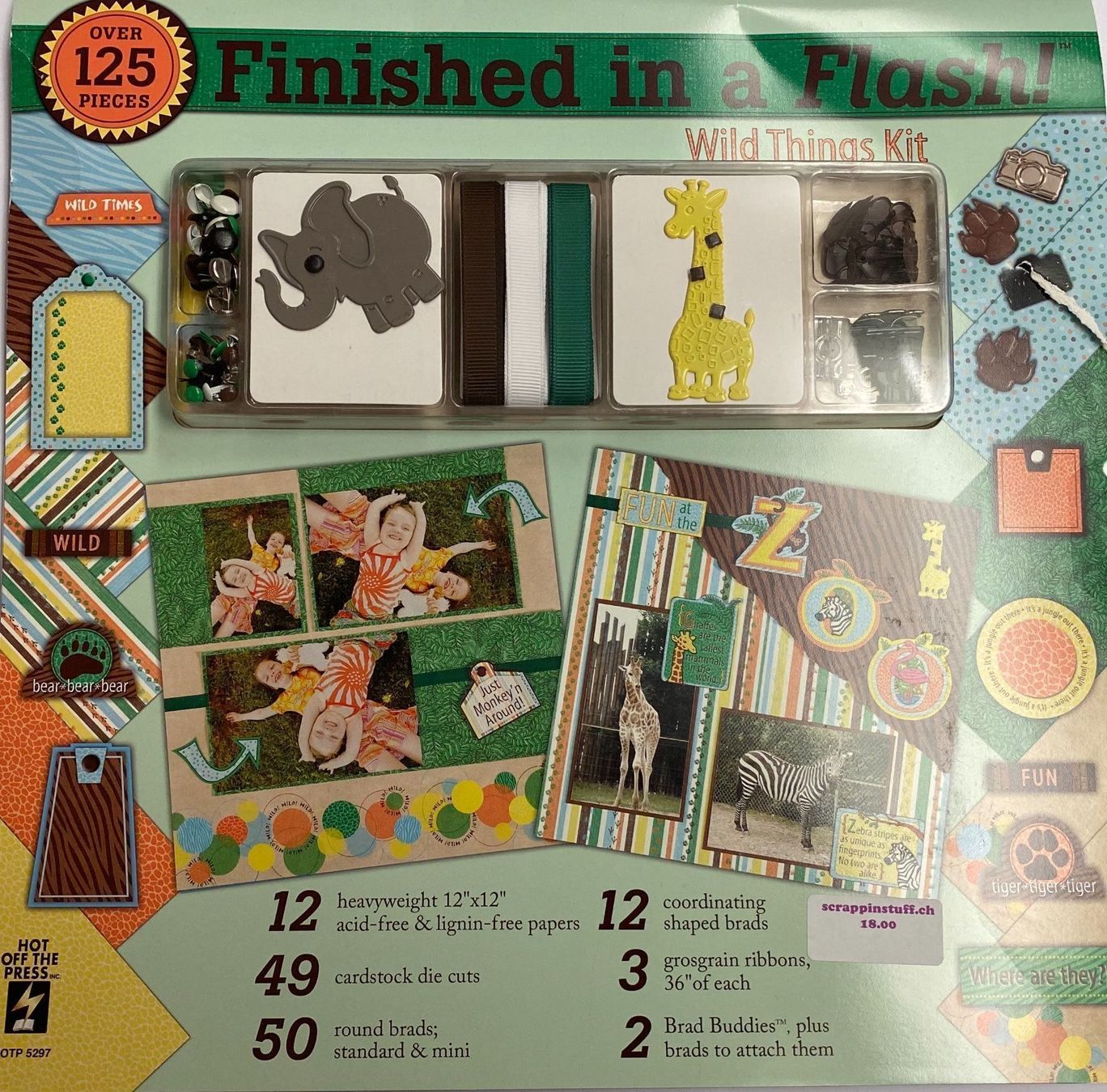 Kit bricolage: Finished with a Flash-Z00 Scrapbook Kit – Nuovo (secondo la descrizione) da Wichtrach venduto da Mona1994