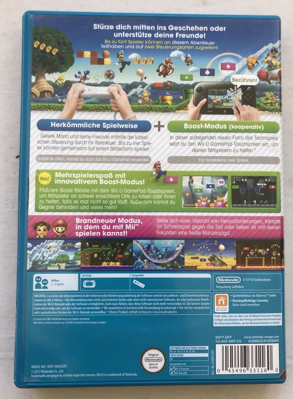 Nintendo Giochi: Nintendo WII U - New SUPER MARIO BROS. U – Usato da Schaffhausen venduto da durruti 2