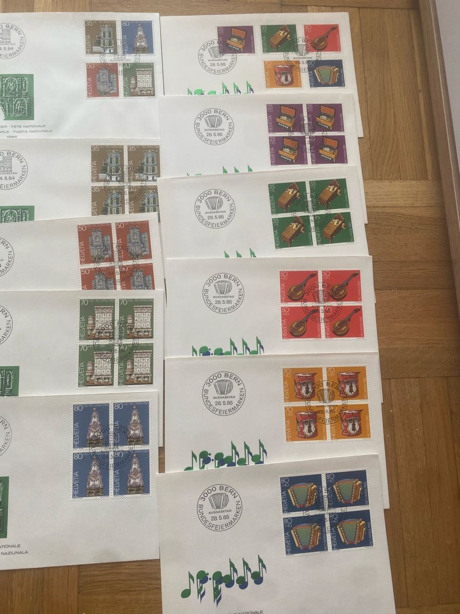Tutti i francobolli: FDC Bundesfeier 1981 bis 1989 – Nuovo (secondo la descrizione) da Muralto venduto da Alex1912 3