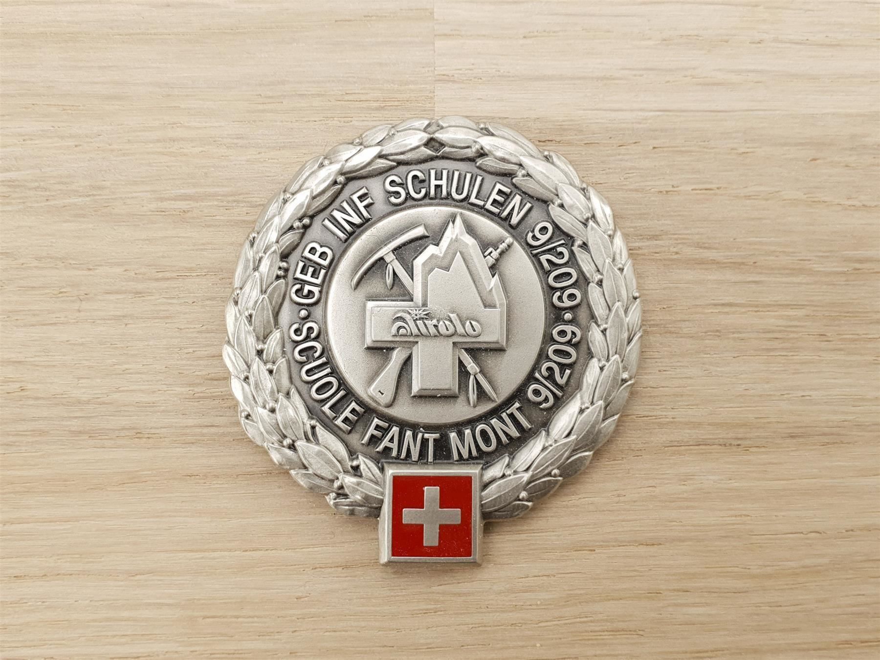 Plaketten & Abzeichen: Béret Emblem GEB INF SCHULEN 9 Airolo – Gebraucht aus Erlinsbach von S700