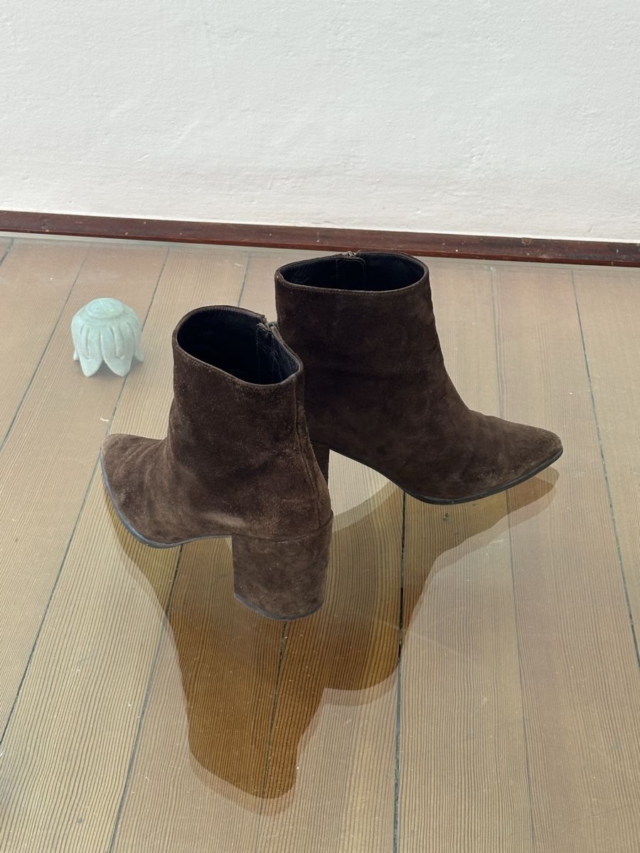 Weitzmann Scarpe da uomo: Stuart Weizmann wildleder Ankle Boots – Usato da Gandria venduto da dyscpk 1