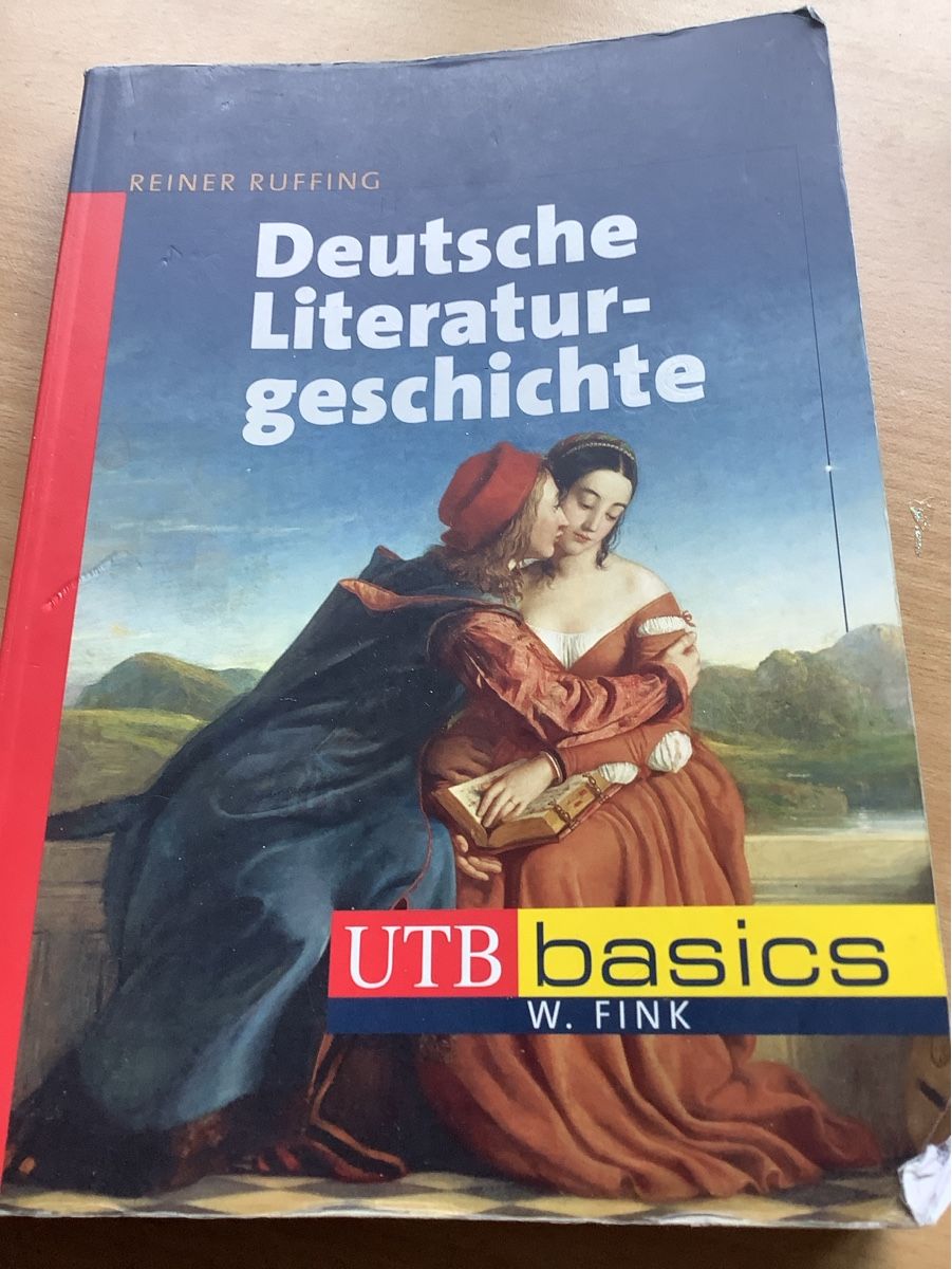 Libri: Deutsche Literaturgeschichte UTB basics RUFFING – Usato da Saas-Balen venduto da kircin