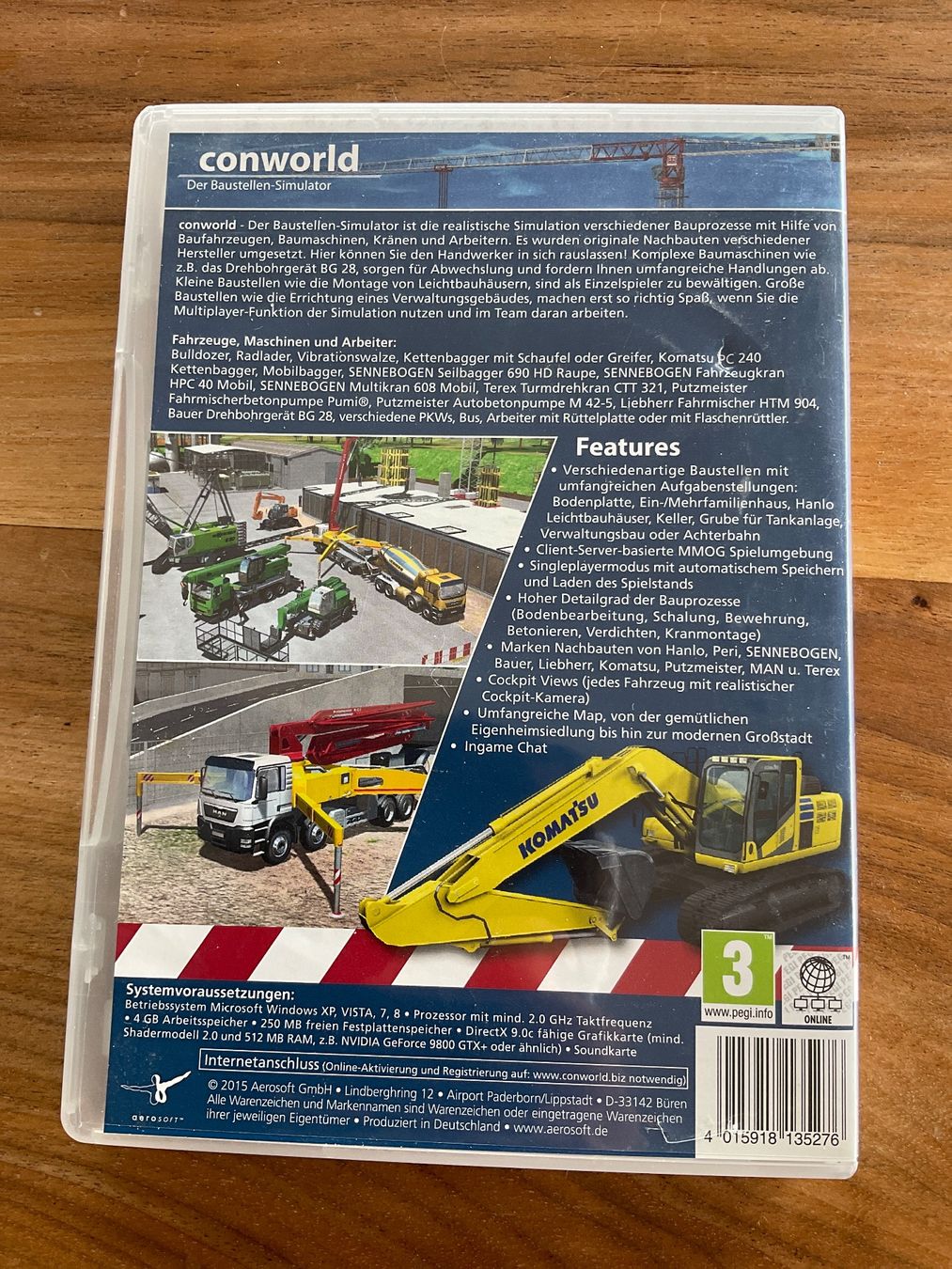 Jeux: conworld der Baustellen-Simulator (PC) von aerosoft – D'occasion à Oberuzwil par Harrison1 1