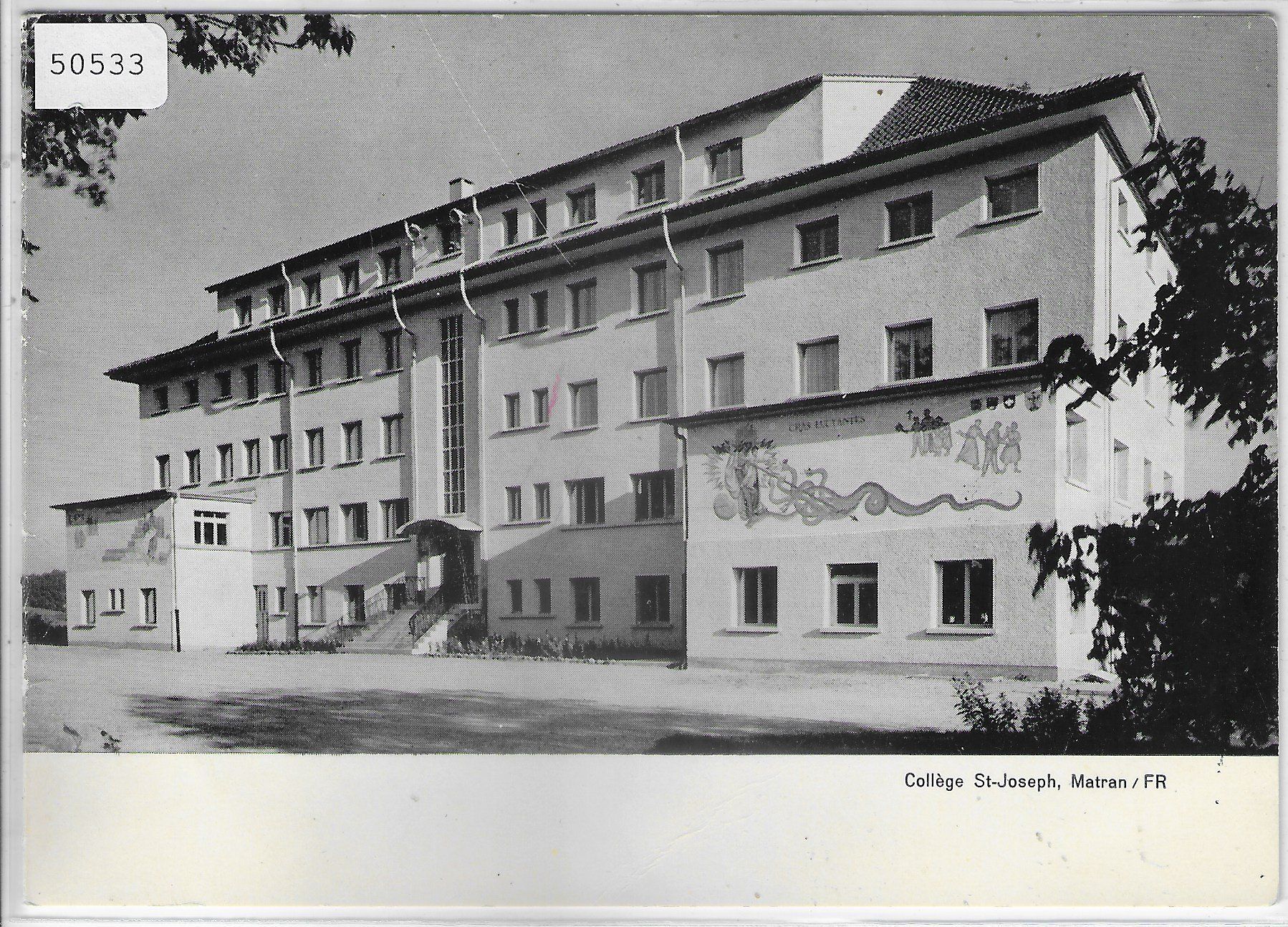 Cartoline postali: College St-Joseph - Matran FR - Doppelkarte – Usato da Ettingen venduto da Kartenplanet