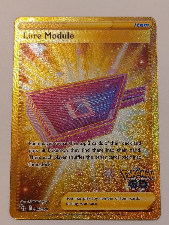 Lure Module 088/078 Pokemon Holo Gold Secret Rare Trainer