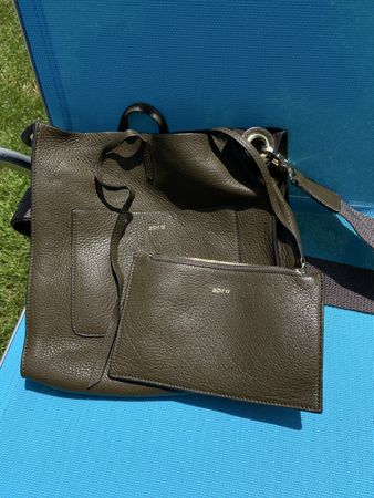 Abro Handtasche, oliv grün, Top Zustand.