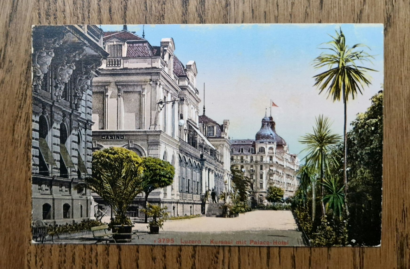 Ansichtskarten: Hotels National, Palace Luzern – Gebraucht aus Ebikon von Donar50