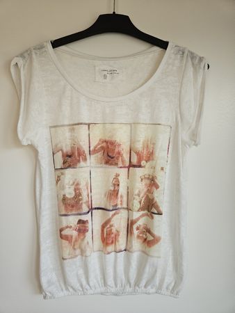 T-Shirt Weiss von River Island mit Print