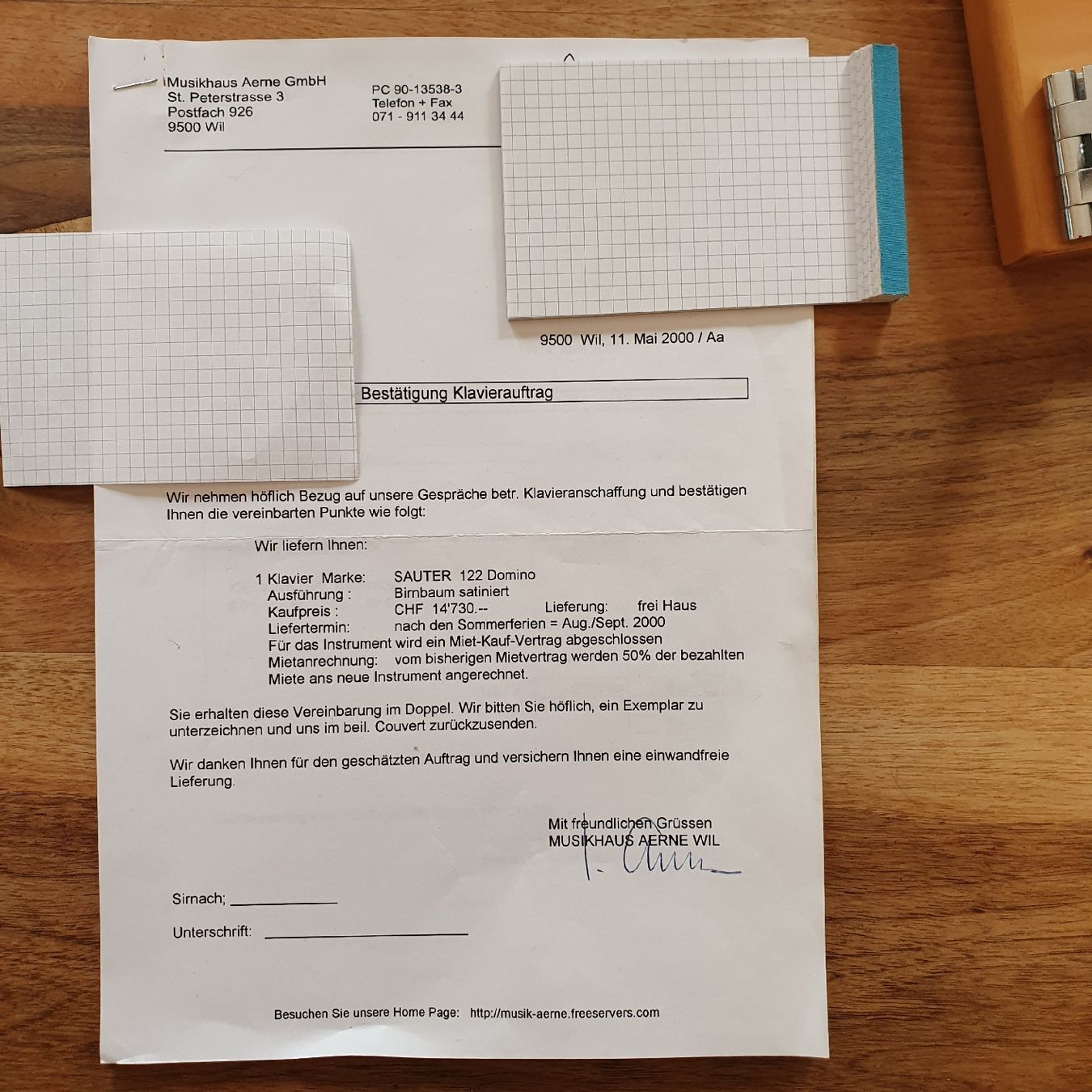 Musikinstrumente: Klavier Sauter 122 Domino – Gebraucht aus Sirnach von Lemon04 5