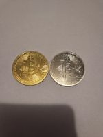 lot de 2 pièces commémorative Bitcoin