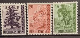 Liechtenstein Heimatliche Bäume Nr. 301 - 303 **