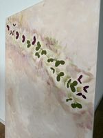 Handgemaltes Acrylbild 80x120 cm – Abstraktes Unikat in Beig