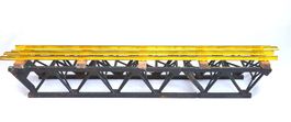 STAHLBRÜCKE MIT BUCO SPUR 0 SCHIENEN 21cm MESSING