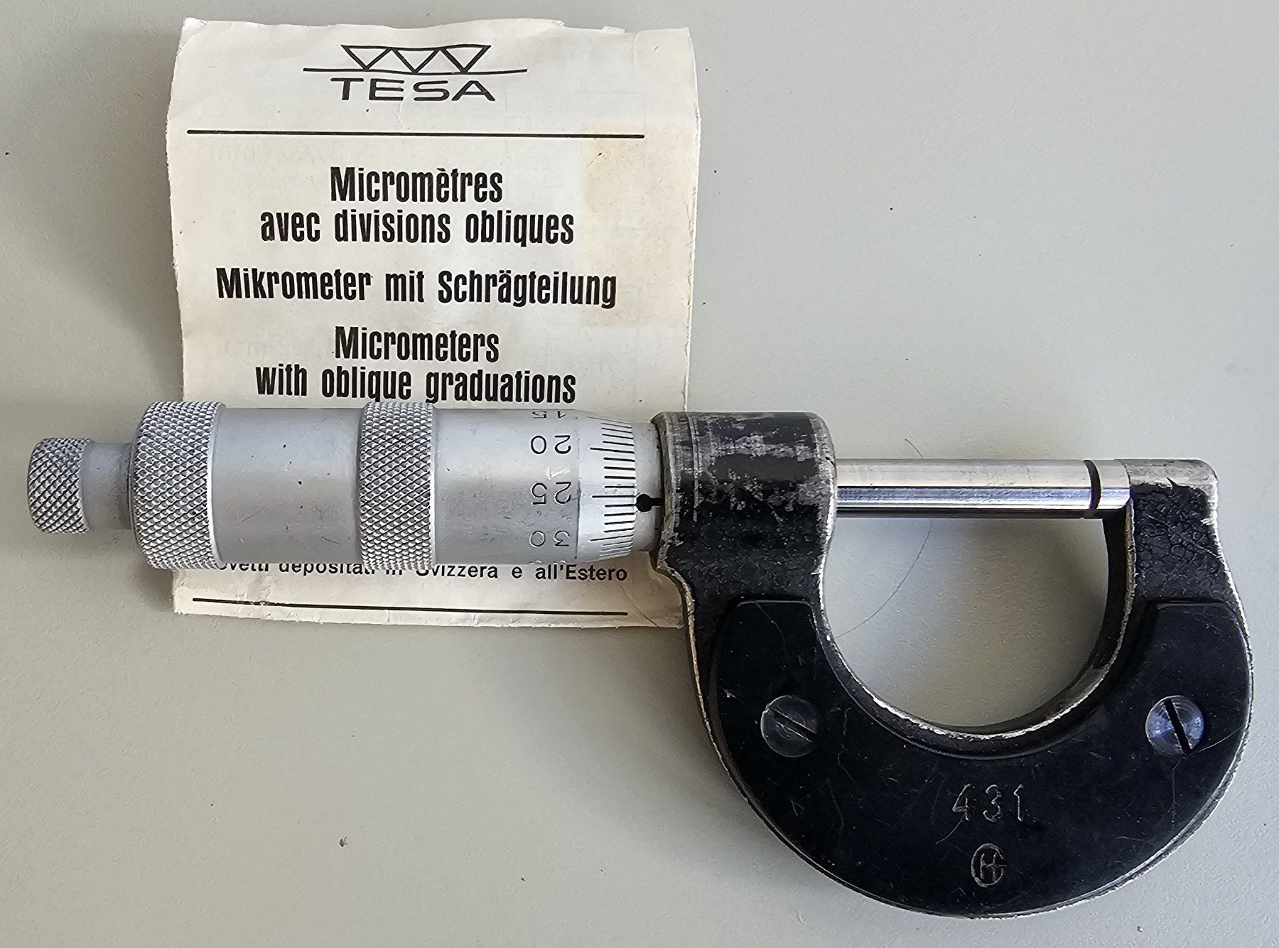 Tesa Misurare: Mikrometer Tesa mit Schrägteilung – Usato da Gümligen venduto da bea_cr2r 2