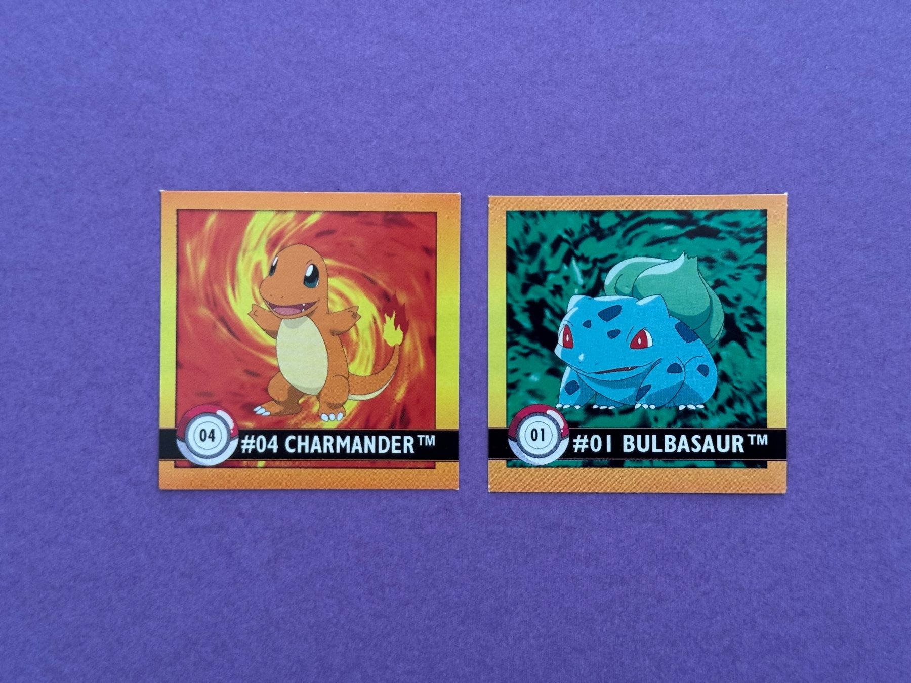 Pokémon Sammelbilder & Trading cards: Artbox Pokémon 1999 Sticker Charmander #04 & Bulbasaur #01 – Gebraucht aus Thun von Puliziker