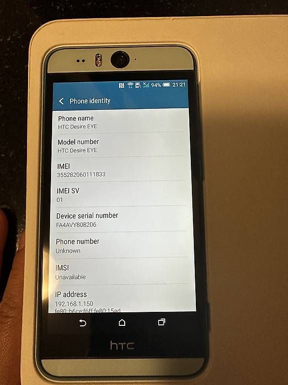 Telefoni cellulari / Smartphones: HTC Desire EYE M910n Blau – Usato da Nussbaumen AG venduto da JwC771 1