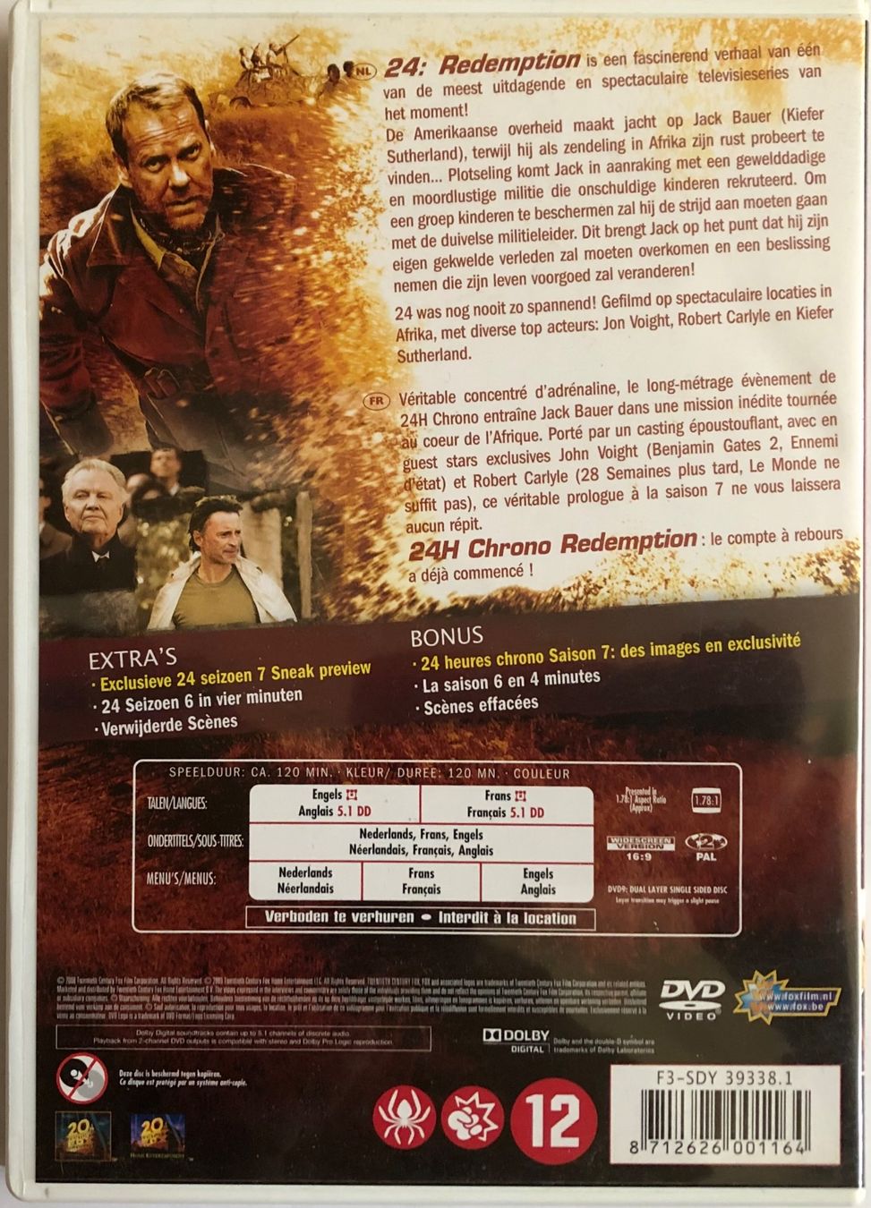 Tous les DVDs: 24 HEURES CHRONO - REDEMPTION – D'occasion à Poliez-Pittet par Newtown-Records 1