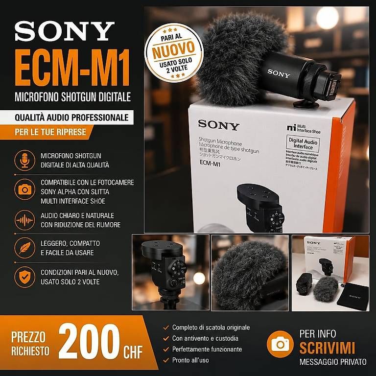 Microfoni: SONY ECM-M1 – Usato da Mendrisio venduto da emp_6nhk