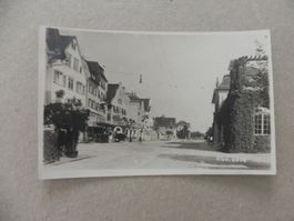 Echtphoto Karte Rheineck SG 1920 Strassenansicht mit Hotels