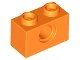 Lego Orange Technic, Brick 1 x 2 with Hole 24 Stück