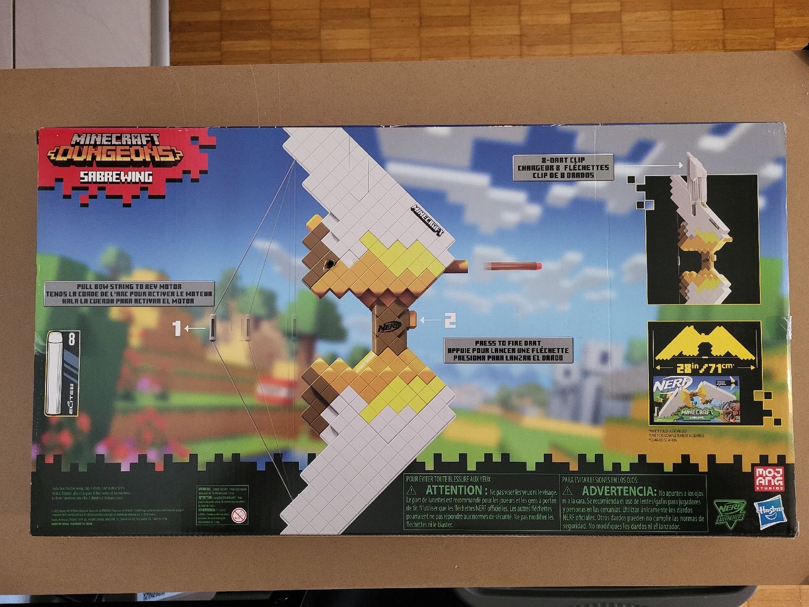 Nerf Jeux de construction: Nerf Minecraft Sabrewing neuwertig OVP – Neuf avec emballage d'origine à Riniken par Melanie910 1